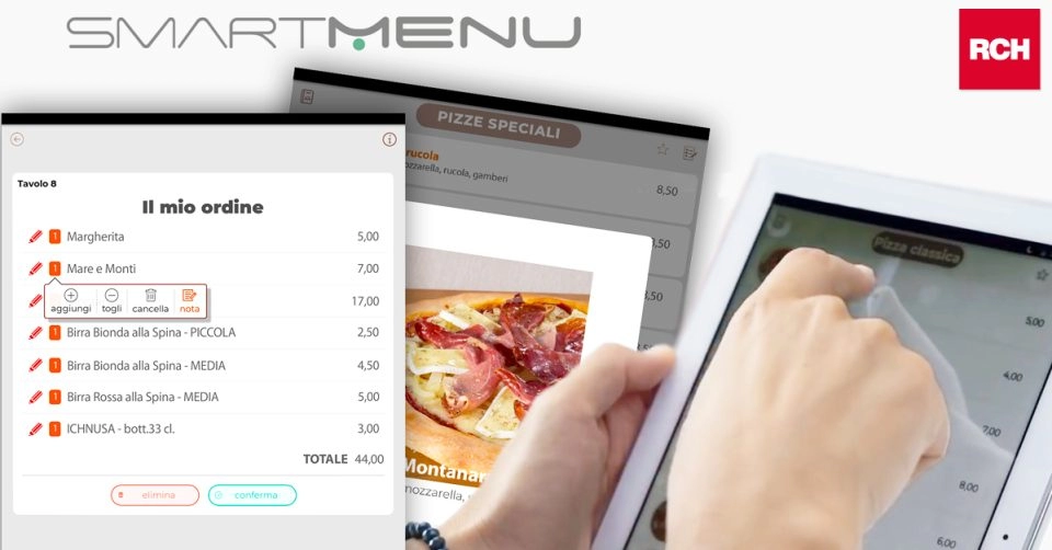 RCH Smart Menù ottimizza la gestione del tuo menu digitale