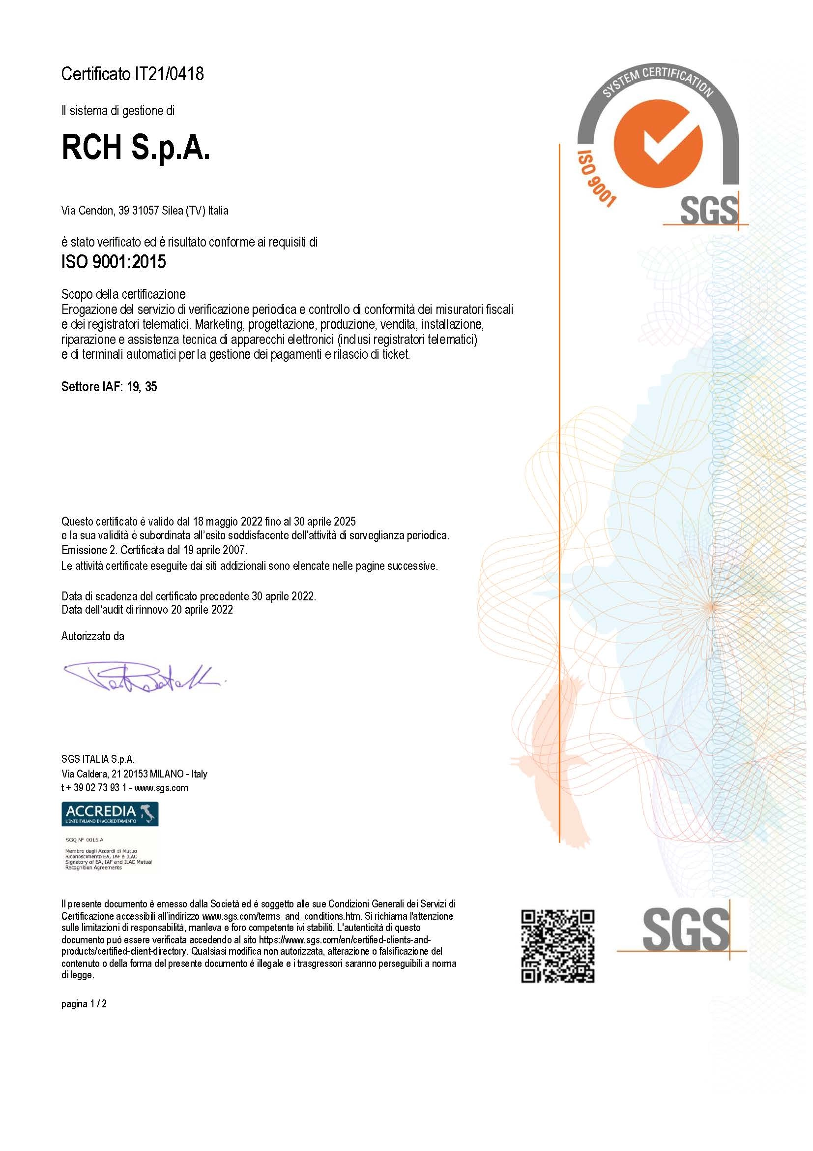 Certificazione ISO 9001